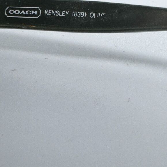 COACH “KENSLEY” Eyeglasses Frame Mod.839 52-16-135 Crystal Olive Green H15961 - Picture 6 of 7